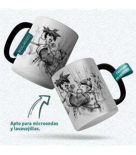 TAZA ABUELO GOHAN& GOKU