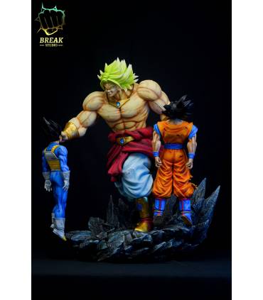 Break Studio Broly vs Goku & Vegeta Resin Statue
